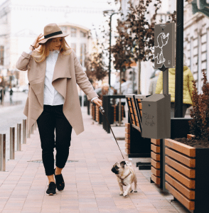 Distributeur Toutounet® Sepratik et corbeille canine Bourbonnaise