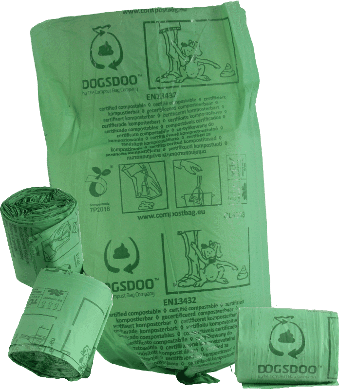 mini rouleaux sacs à déjections canines compostables : Les mini rouleaux