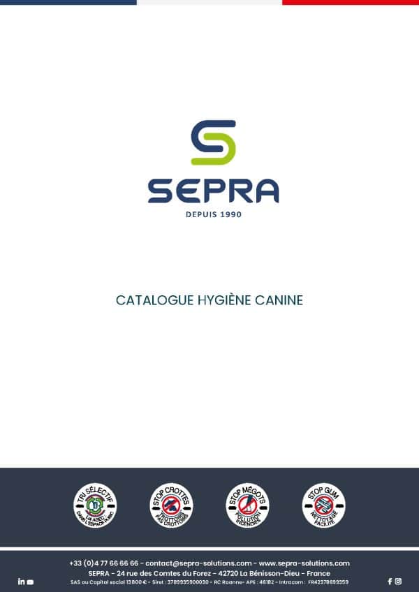 catalogue hygiene canine SEPRA 2026