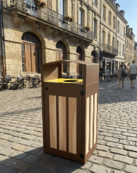 CORBEILLE de tri sélectif, modèle DEAUVILLE 2en1 design exclusif SEPRA