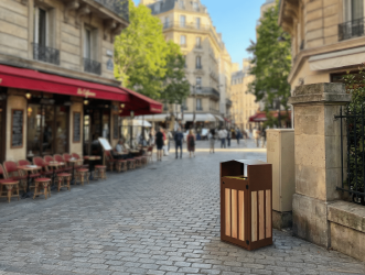 corbeille deauville metal&bois dans paris
